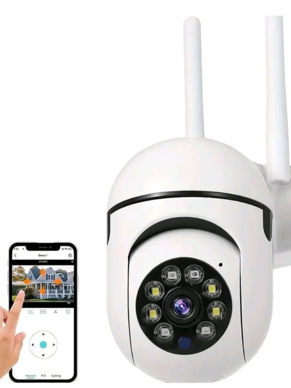 Wireless 360 Smart Surveillance Camera/2-Way Audio/Motion Detection/Night Vision